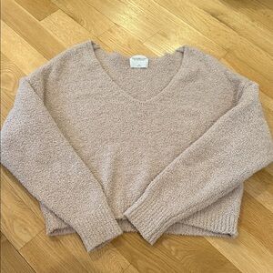 Abercrombie & Fitch Beige V-Neck Sweater